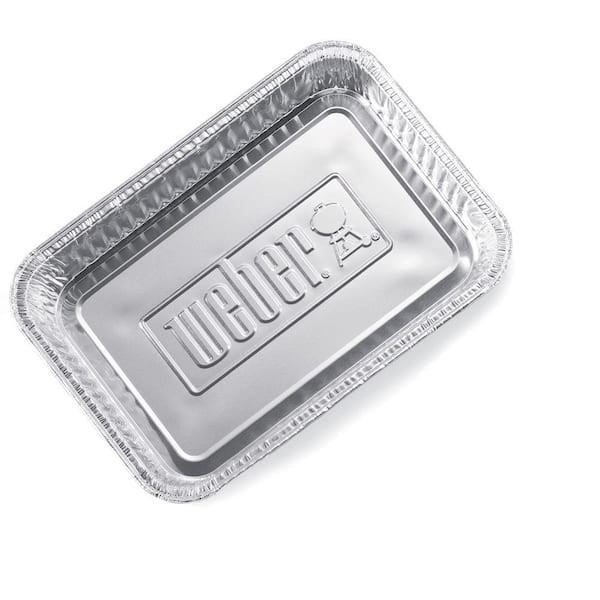 New Weber 6415 10 Pack 8.5″ x 6″ Disposable Aluminum Foil Grill Drip Pan