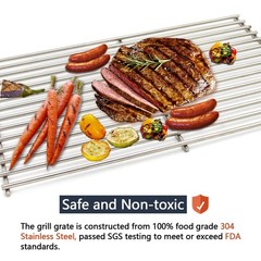 Stainless Steel Cooking Grates 19.25″ 7MM for Jenn-Air, Nexgrill, Brinkmann Gril