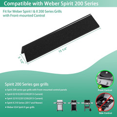 E210 7635 15.3 Inch Flavorizer Bars Replacement Part for Weber Spirit I & II 200