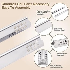 Criditpid Grill Replacement Parts for Charbroil 2 Burner 463644220 463642316 …