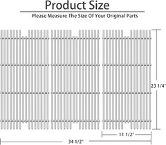 23 1/4″ Stainless Steel Grill Grid Grates Replacement Parts for Viking VGBQ 30″