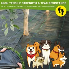 4FT x 100FT Weed Barrier Landscape Fabric Heavy Duty, 3.2oz Gardening Weed Co…