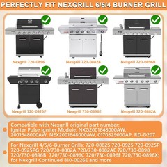 7 Outlet Pulse Igniter Nexgrill Replacement Parts DHL1287Q 7200896B Deluxe 6