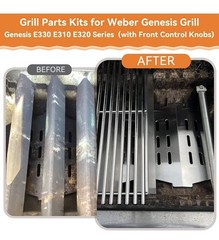 7528 Grill Grate 7620 Flavorizer Bars 7622 Heat Deflectors for Weber Genesis