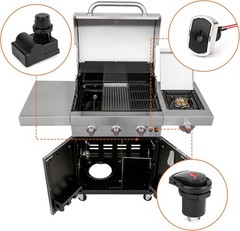 4 Outlet Universal Spark Igniter Replacement Kit for Charbroil, Grill Igniter…