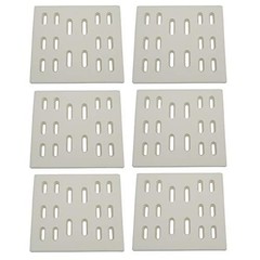 Parts DF101 (8″ x 7.25″, 6pk) Replacement Ceramic Radiant Flame Tamer, Heat