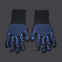 Heat Resistant Barbecue Gloves With Extended Cuff For Grilling And Oven Use