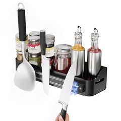 Strong Magnetic Grill Griddle Caddy for Caddy, Black
