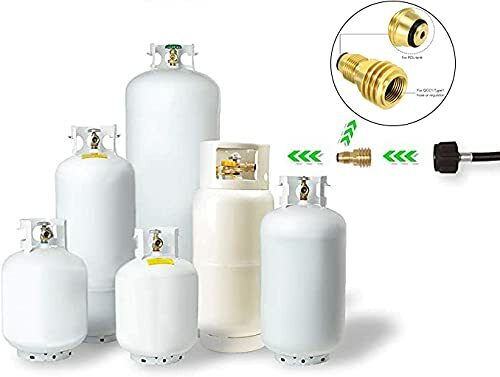 Convertor Propane Tank Adapters LP Tank POL Service Valve to QCC1 Brass Solid