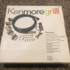 Kenmore Grill Natural Gas Conversion Kit 71 01898 w/ 10 ft Hose 5 Burner NEW