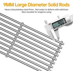 5pc Stainless Steel 9MM Cooking Grates w/5pc Flame Tamer plates for Blaze Grill