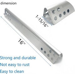 Stainless Steel 4pack 14-3/4” Burner and 16″ Heat Plate Replacement Part for Cha