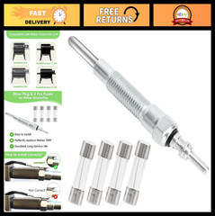 Glow Plug for Wood Pellet Grills, 4pcs 250V Fuses, Replacement for EX4/EX6/EPX6
