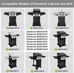 Grill Replacement Parts for Charbroil Performance 2 Burner Grill 463673519 46362