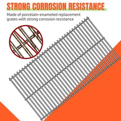 1 Pack 91301 Gas Grill Steel Wire Rock Grate Grids Parts for Amberlight,for C…