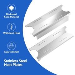 MFHP2 Heat Shields Parts for Master Forge 3 5 Burner Grill Parts BG1793B-A BG…