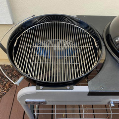 Hinged Cooking Grate for 22” Charcoal Grill, round Charcoal Grate for Weber 7436