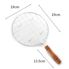 Wooden Handled Grill Mesh for Safe and Comfortable Cooking For Outdoors