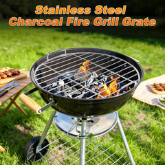 1 Pack round Grill Grate Replacement, Upgraded Thickened BBQ High Heat Stainless