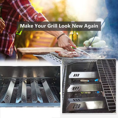 2/4 Pcs Grill Heat Tents Stainless Steel Universal Grill Heat Tents for Gas Gril