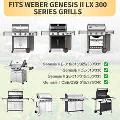 Grill Parts Flavorizer Bars Burners Heat Deflector for Weber Genesis II 300 E310