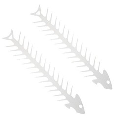 Fishbone Shaped Meat and Vegetable Grill Forks Set Perfect for Picnics