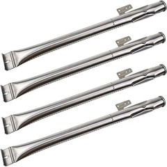 Stainless Steel Grill Burner Tubes Replacement for Gas Grills (4 Pack)