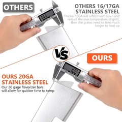 QuliMetal SUS304 15.3″ Flavorizer Bars for Weber GS4 Spirit II 200, Spirit II…