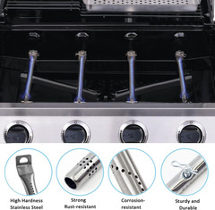 Grill Replacement Parts for Charbroil Performance 5 Burner 463448021 463450022 4