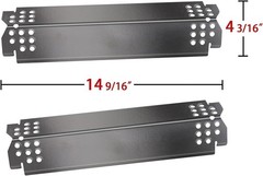 Efficient 14 9/16″ Grill Heat Plates – 2-Pack Replacement for Nexgrill Models