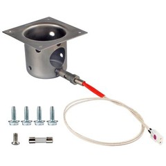 304 Stainless Steel Fire Burn Pot and Hot Rod Ignitor Kit for Traeger Pit Boss
