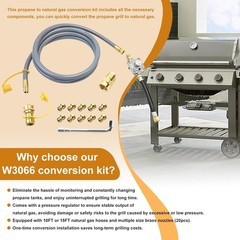 Propane to Natural Gas Conversion Kit for Grill Compatible with weber genesis, g