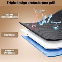 Pit Boss PB1100 PB1230 Grill Cover Heavy Duty Waterproof 600D Fade Resistant