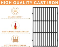 19.5″Grill Grates Fits Weber Genesis 300 Series E310 E320 E330,Replace 7524 7528
