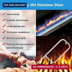 Uniflasy 41862 Grill Burner for Weber Q200, Q220, Q2000 Q2200, 396000, 396001, 3