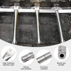 Grill Replacement Parts for Brinkman Brinkmann 810-2410-S 810-2411-S, Stainless