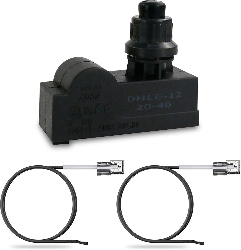 Uniflasy Push Button Grill Ignitor 2 Outlet Electronic Igniter Kit for Charbroil