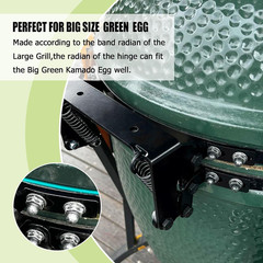 Hinge Assembly Kit Fit Large Green Egg,Big Green Color Egg Accessories,Powder Co
