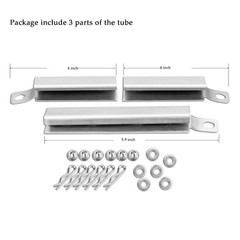 Hisencn 4-Pack 304 SS Universal Gas Grill Carryover Tubes Crossover