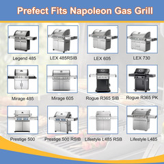 Grill Burner Tubes for Napoleon Legend 485, LEX 485 605 730, Prestige 500, Mirag