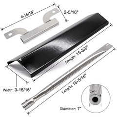 Grill Replacement Parts for Brinkmann 810-2545-W 810-9520-S – 5 Heat Shields, 5