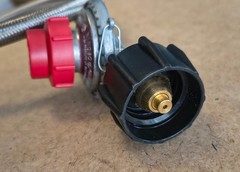 NEW 10 PSI Adjustable High Pressure LP Gas Regulator w/ 4FT Steel Braided Hose