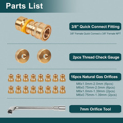 Propane to Natural Gas Conversion Kit, Fit for Blackstone 28” & 36” Griddles,