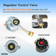 Regulator Control Valve for Char Broil Grill2Go X200 Portable Gas Grill,Replacem