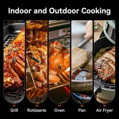 Pro Smart WiFi Wireless Meat Thermometer, Unlimited Range, Improved Black