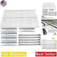Ducane Gas Grill Parts Kit DG210 5 Burners Heat Plates Grids SS Heavy Duty