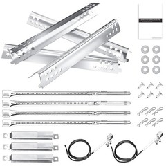 Grill Replacement Parts for 4 Burner Gas Grill – Burners, Heat Plates & Tubes
