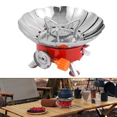 Outdoor Camping Stove Portable Stainless Steel Wind Resistant Compact Cooker
