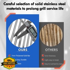 Grillflame Grill Grates Stainless Steel 5 Burner 40in