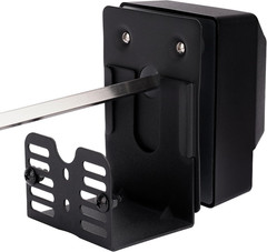 Universal Barbecue Grill 3 Inch Slide Rotisserie Motor Bracket, Black